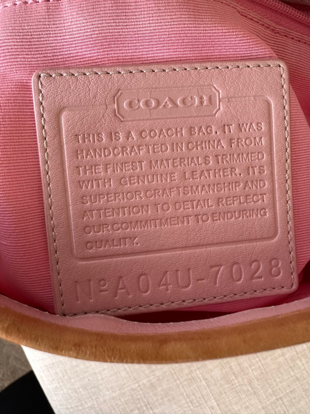 Rare Y2K Coach Pink Signature Optic C Hampton Clip Hobo - Picture 10 of 17